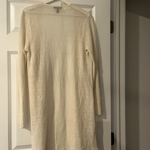 Eileen Fisher Sheer Hemp Open Cardigan Small Petite (S/P) Worn Once - Picture 11 of 13